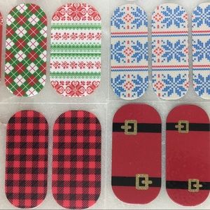 Jamberry Christmas Winter Holiday Partials Lot